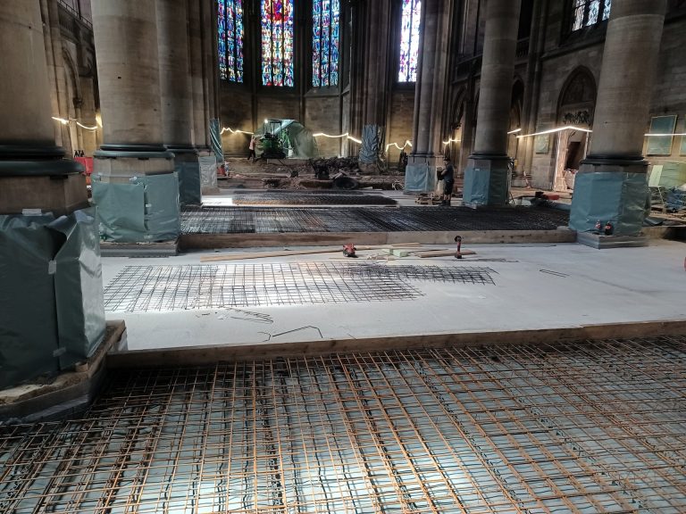 Abbrucharbeiten in der Kirche St. Maria