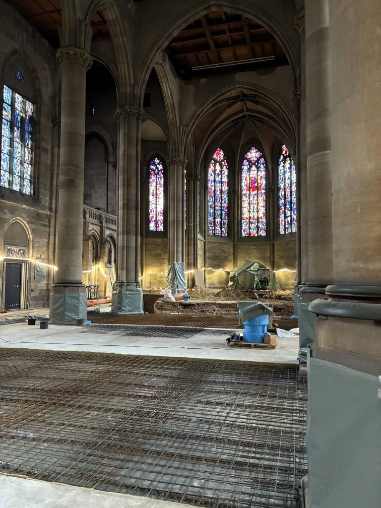 Abbrucharbeiten in der Stuttgarter Kirche St. Maria