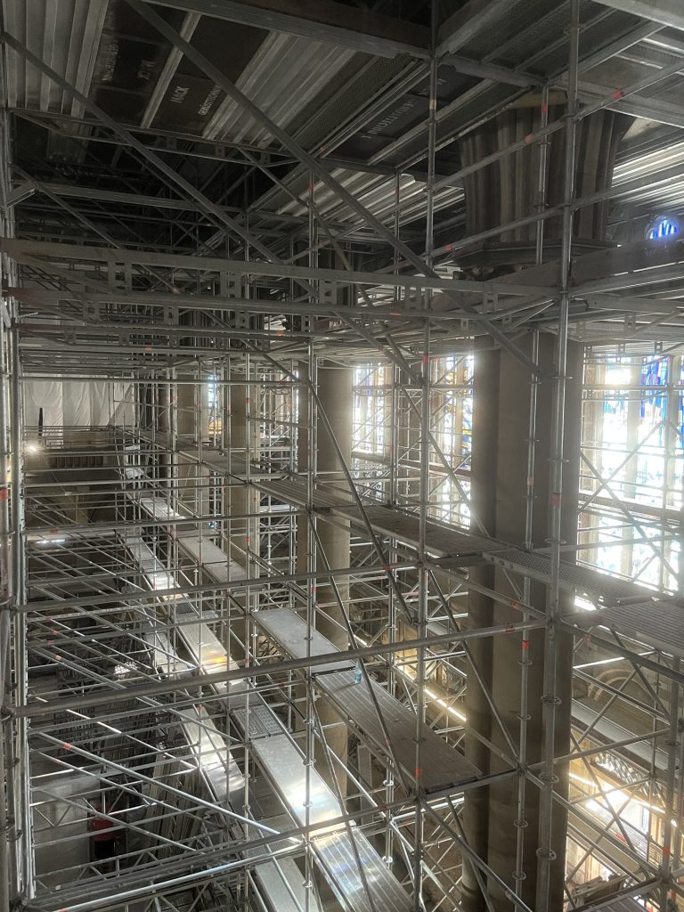 Innengerüst in St. Maria Stuttgart oben